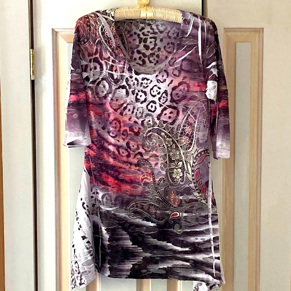 5For$15 Fantazia blouse with unique design and pattern